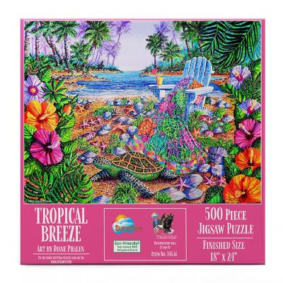 Sunsout Tropical Breeze 500 pc  Jigsaw Puzzle Image 2