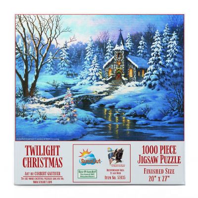 Sunsout Twilight Christmas 1000 pc  Jigsaw Puzzle Image 2