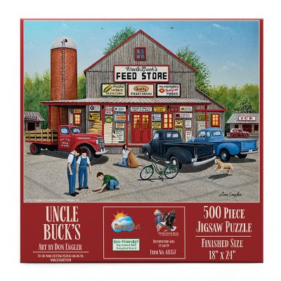 Sunsout Uncle Buck's 500 pc  Jigsaw Puzzle Image 2