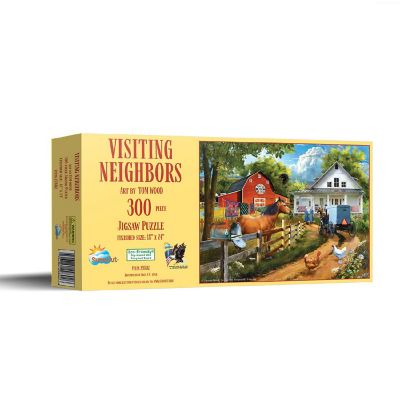 Sunsout Visiting Neighbors 300 pc  Jigsaw Puzzle Image 1