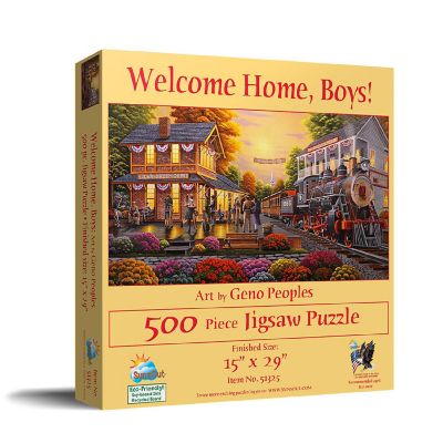 Sunsout Welcome Home Boys 500 pc  Jigsaw Puzzle Image 1