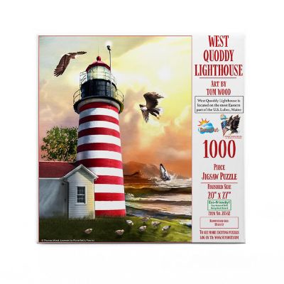 Sunsout West Quoddy Lighthouse 1000 pc  Jigsaw Puzzle Image 2