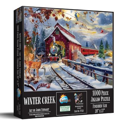 Sunsout Winter Creek 1000 pc  Jigsaw Puzzle Image 1