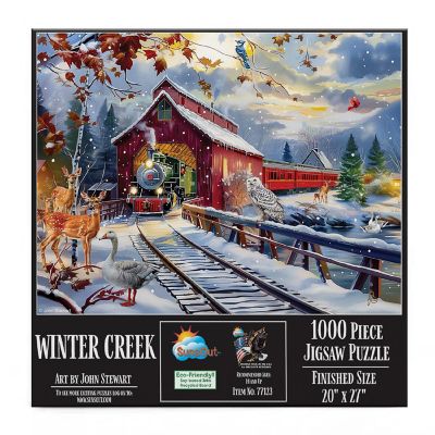 Sunsout Winter Creek 1000 pc  Jigsaw Puzzle Image 2