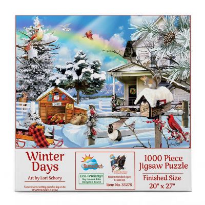 Sunsout Winter Days 1000 pc  Jigsaw Puzzle Image 2