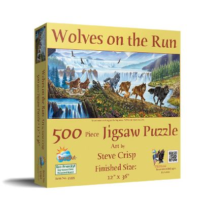 Sunsout Wolves on the Run 500 pc  Jigsaw Puzzle Image 1