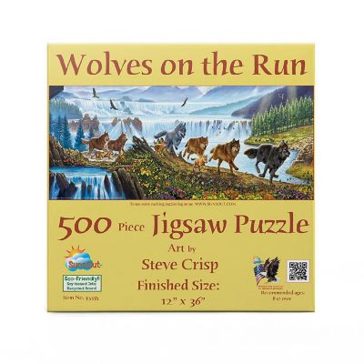 Sunsout Wolves on the Run 500 pc  Jigsaw Puzzle Image 2