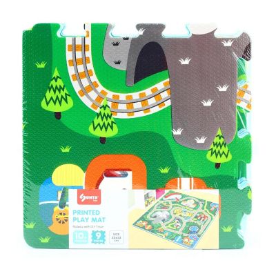 Sunta Play Mat DIY Train Track and Train  9 Piece Set Image 1