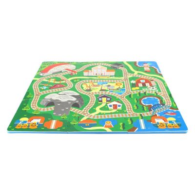 Sunta Play Mat DIY Train Track and Train  9 Piece Set Image 3