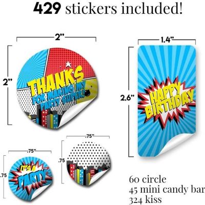 Super Hero Boy Sticker Bundle 429pc. by AmandaCreation Image 1