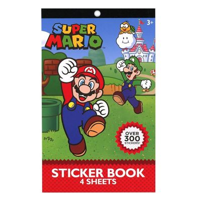 Super Mario 4 Sheet Sticker Pad 300+ Stickers Image 1