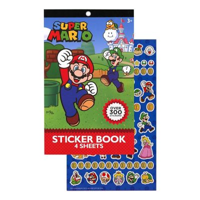 Super Mario 4 Sheet Sticker Pad 300+ Stickers Image 2