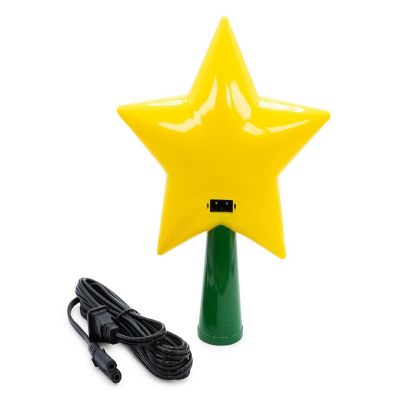 Super Mario Bros. 7-Inch Super Star Light-Up Holiday Tree Topper Decoration Image 2