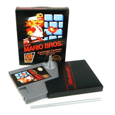 Super Mario Bros NES Cartridge Flask  Licensed Nintendo Merchandise 5oz Image 1