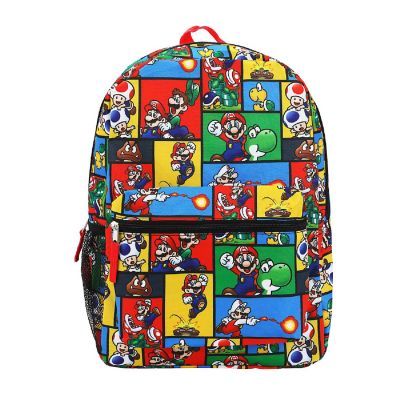 Super Mario Brothers All-Over Print 18" Backpack Image 1