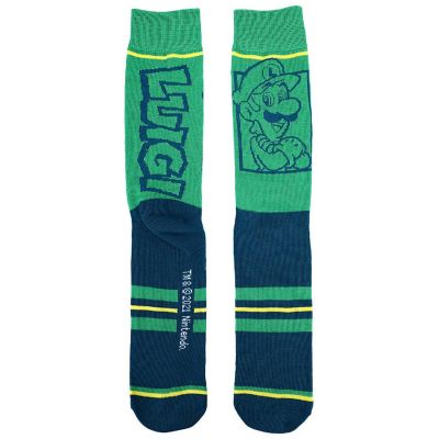 Super Mario Split Mens Collectible  Crew Sock 5 pack Image 1