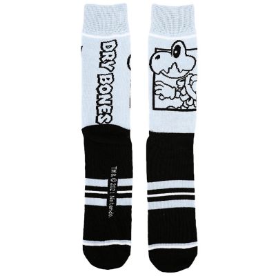Super Mario Split Mens Collectible  Crew Sock 5 pack Image 2