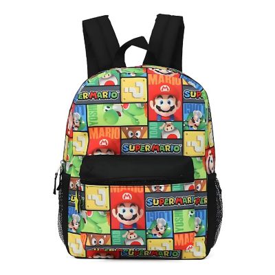 Super Mario Square Block Print 16 Inch Backpack Image 1