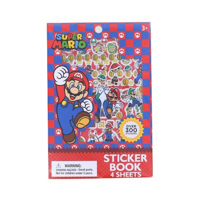 Super Mario Sticker Book   4 Sheets  Over 300 Stickers Image 1