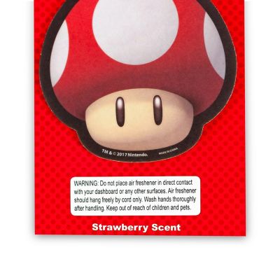 Super Mario Toad Air Freshener Licensed Nintendo Accessories Strawberry Image 1