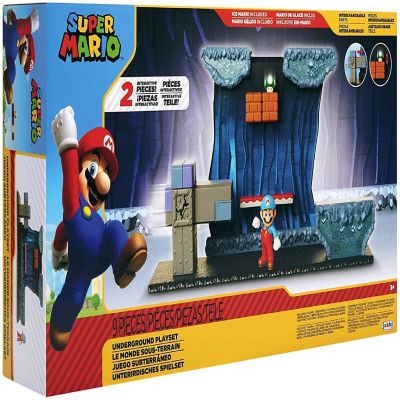 Super Mario World of Nintendo 2.5 Inch Figure Underground Deluxe Diorama Playset Image 1