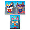 Superhero Animals Sticker Scenes - 12 Pc. Image 1