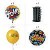 Superhero Birthday Mylar Balloon Bouquet - 17 Pc. Image 1