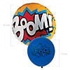 Superhero Birthday Mylar Balloon Bouquet - 17 Pc. Image 2