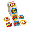 Superhero Sticker Roll - 100 Pc. Image 1