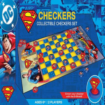 Superman Checkers Board Game Image 1