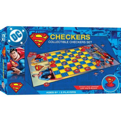 Superman Checkers Board Game Image 1