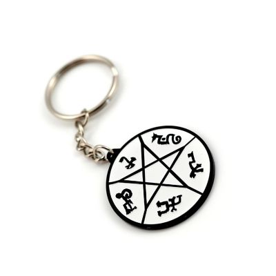Supernatural Devil's Trap Soft Enamel/Metal Key Chain Image 1