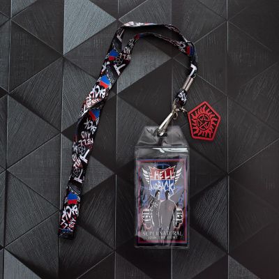 Supernatural "Hell and Back" Lanyard With Badge Holder and Anti-Possession Charm Image 3