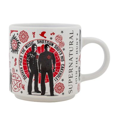 Supernatural "Join The Hunt" Single Stackable Ceramic Mug  Holds 13 Ounces Image 1