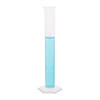 Supertek Polypropylene Measuring Cylinder, Hexagonal Base, 100ml, Pack of 12 Image 1
