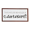 Survivor Awareness Wooden Sign Image 1
