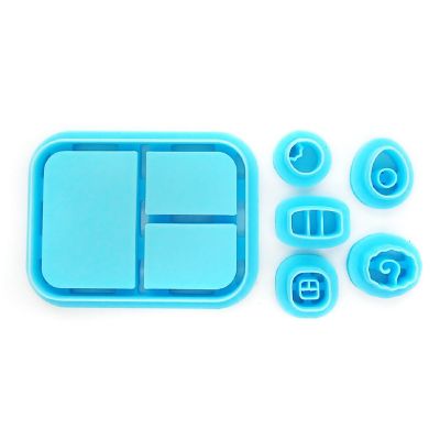 Sushi Clay Cutter Set: Bento Box with 5 Tiny Sushi Pieces Image 1
