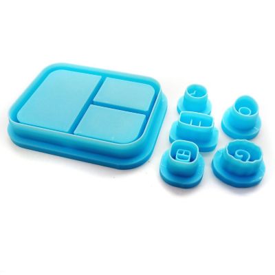 Sushi Clay Cutter Set: Bento Box with 5 Tiny Sushi Pieces Image 1