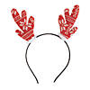 Sweater Pattern Reindeer Headbands - 6 Pc. Image 1