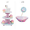 Sweet Swan Cupcake Stand Kit - 101 Pc. Image 1