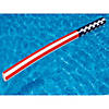 Swim Central 72-Inch Red and White Patriotic Stars and Stripes Inflatable Swimming Pool Float Image 1