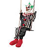 Swinging Chuckles the Clown Animated Prop Halloween Decoration Image 1