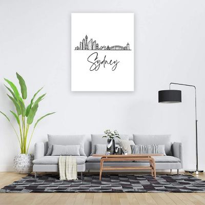 Sydney Skyline BW 16x20in 1-Pack Image 1