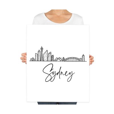 Sydney Skyline BW 16x20in 1-Pack Image 2