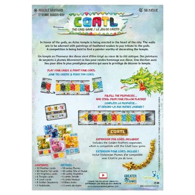 Synapses Games: Coatl Card Game - Pattern Building Card Game 10+ Image 1