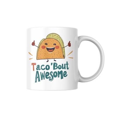 Taco_ Bout Awesome Mug by Dancing Littles Jungle Image 1