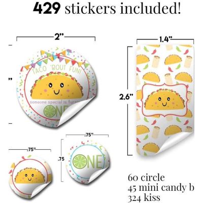 Taco 'Bout Fun Sticker Bundle 429pc. by AmandaCreation Image 1