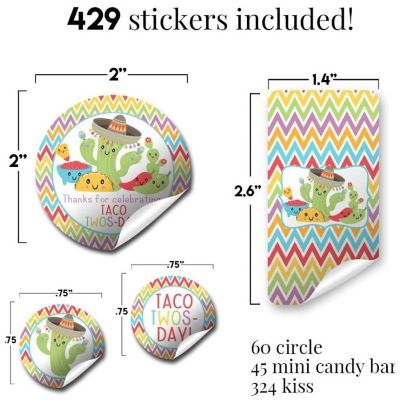 Taco TWOS-DAY Sticker Bundle 429pc. by AmandaCreation Image 1