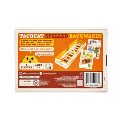 Tacocat Spelled Backwards Card Game Image 3