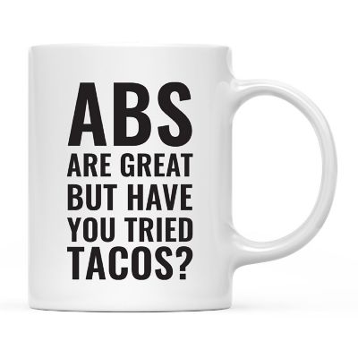 Tacos Not Abs Ceramic Mug Image 2